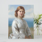 聖餐式に白い絹のドレスを着た少女 カード (スタンド正面)