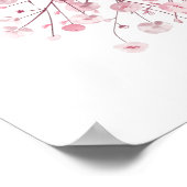 聖餐式のバラの花のウェルカム ポスター (角)