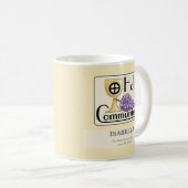 聖餐式のブドウと杯（カスタマイズ可能) コーヒーマグカップ (正面右)
