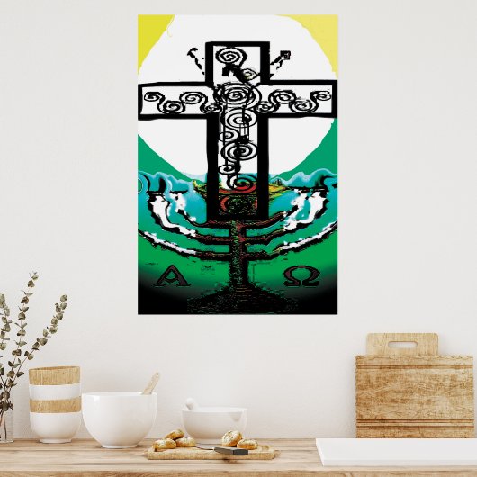 聖餐式の中のイエス ポスター (キッチン)