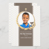 聖餐式の写真の招待状 招待状 (正面/裏面)