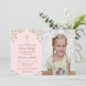 聖餐式の初号写真チャリスピンク 招待状 (スタンド正面)