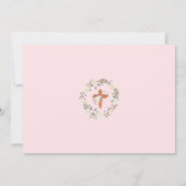 聖餐式の初号写真チャリスピンク 招待状 (裏面)