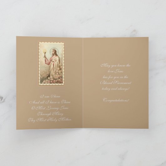 聖餐式の初開催 カード (内部)