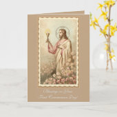 聖餐式の初開催 カード (黄色い花)