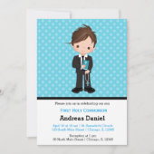 聖餐式の少年 招待状 (正面)