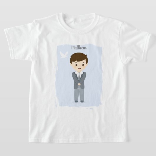 聖餐式の少年 Tシャツ (レイダウン)
