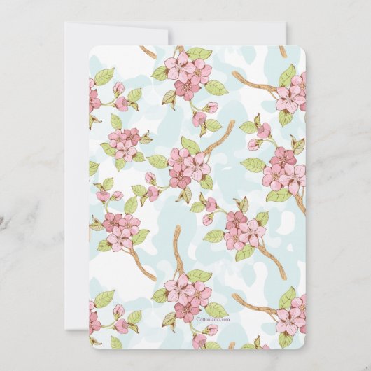 聖餐式の招待状 招待状 (裏面)