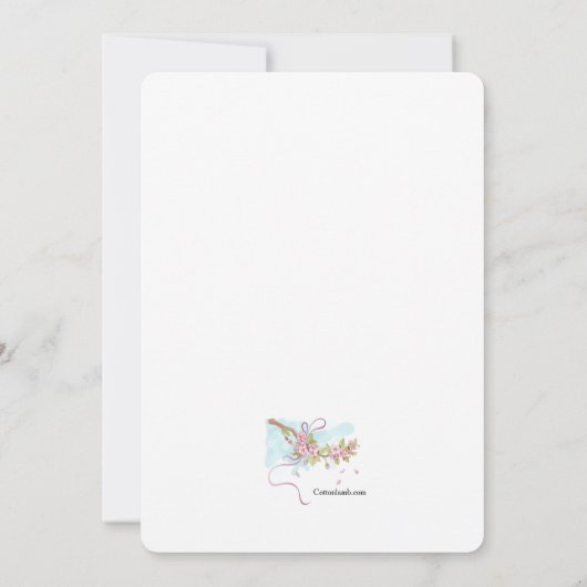 聖餐式の招待状 招待状 (裏面)