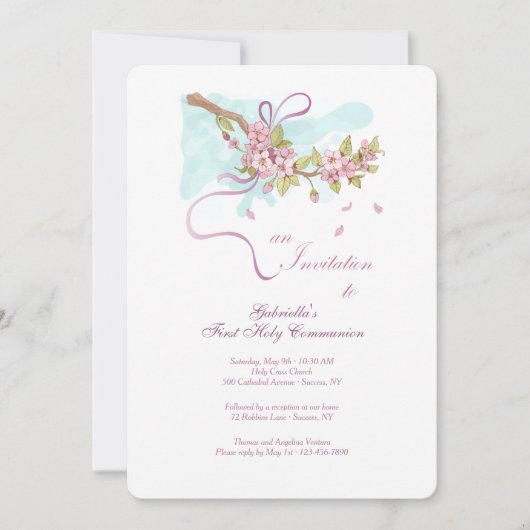 聖餐式の招待状 招待状 (正面)