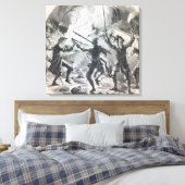 聖餐式の暴徒は礼拝堂の一部を破壊する キャンバスプリント (インサイチュ (寝室))