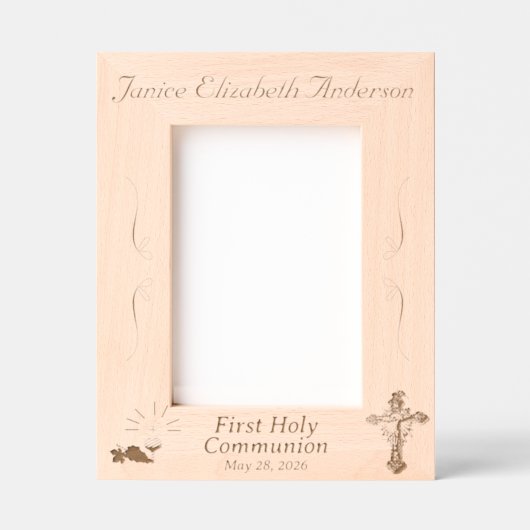聖餐式の最初の彫刻フレーム レーザー彫刻フレーム (正面)
