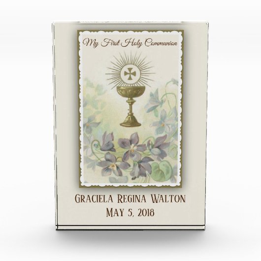 聖餐式の最初の聖餐式の司会 フォトブロック (正面)