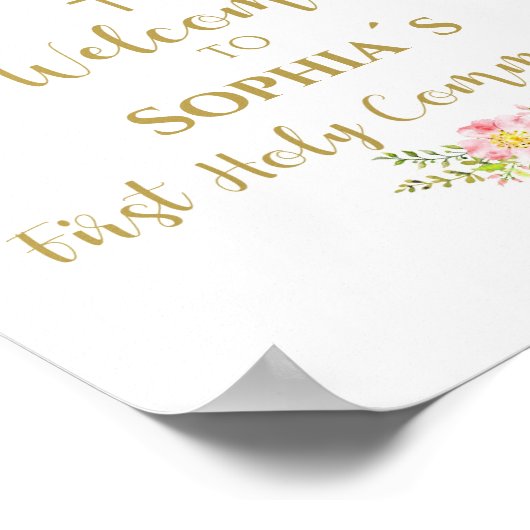 聖餐式の最初の聖餐式の女性 ポスター (角)