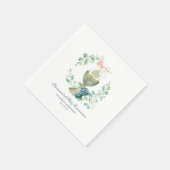 聖餐式の最初の聖餐式フローラ聖餐式ホスト スタンダードカクテルナプキン (角)