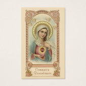 聖餐式の最初の聖餐式マリア祈りの言葉聖式カード (正面)