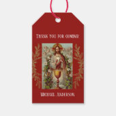 聖餐式の最初の聖餐式 ギフトタグ (正面)