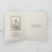 聖餐式の最初の花 カード (内部)