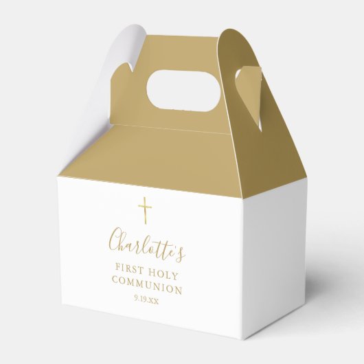 聖餐式の最初の金ゴールド署名 フェイバーボックス (正面サイド)