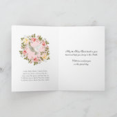 聖餐式の確認十字架フローラリース シーズンカード (内部)