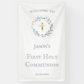 聖餐式の第一弾 横断幕 (縦)