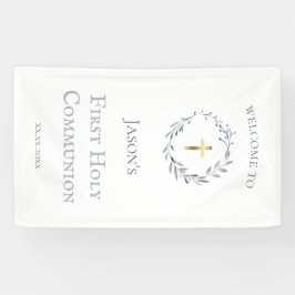 聖餐式の第一弾 横断幕