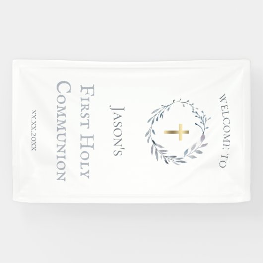 聖餐式の第一弾 横断幕 (横)