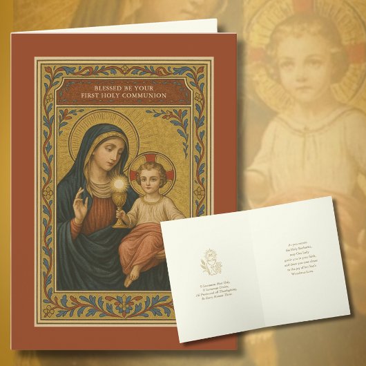 聖餐式の第一聖餐式のマリア・イエス シーズンカード