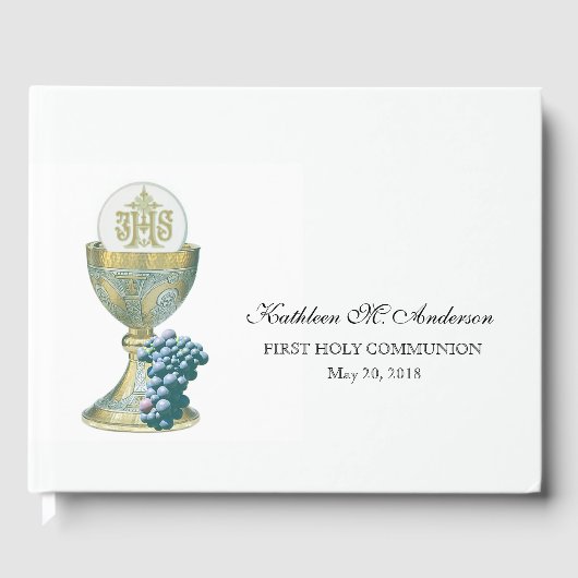 聖餐式の第一聖餐式 ゲストブック (正面)