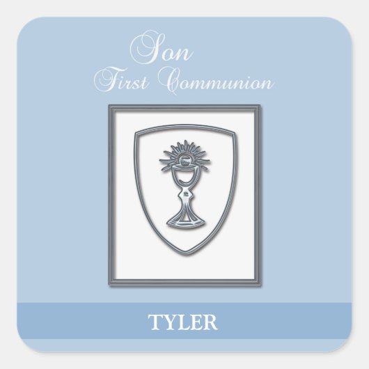 聖餐式の第一聖餐式 スクエアシール (正面)