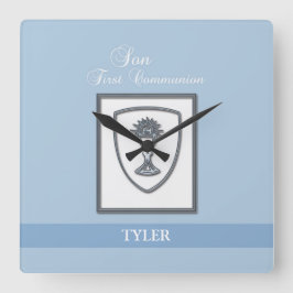 聖餐式の第一聖餐式 スクエア壁時計