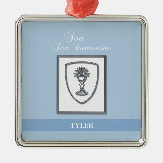 聖餐式の第一聖餐式 メタルオーナメント (正面)