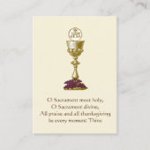 聖餐式の聖餐式 名刺 (正面)