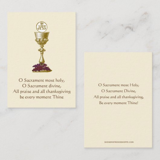 聖餐式の聖餐式 名刺 (正面/裏面)