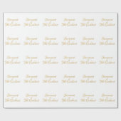 聖餐式の黄金の3Dルックの聖餐式 ラッピングペーパー (フラット)