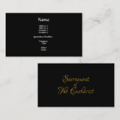 聖餐式の黄金3Dルック 名刺 (正面/裏面)