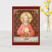 聖餐式を制定するイエス(SAU 045) カード (黄色い花)