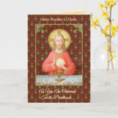 聖餐式を制定するイエス(SAU 045) カード (黄色い花)