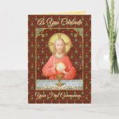 聖餐式を制定するイエス(SAU 045) カード (正面)