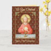 聖餐式を制定するイエス(SAU 045) カード (黄色い花)