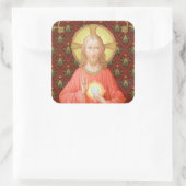 聖餐式を制定するイエス(SAU 045) スクエアシール (バッグ)