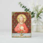 聖餐式を制定するイエス(SAU 045) ポストカード (スタンド正面)