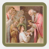 聖餐式を受け取った聖タルシウス(BL 02) スクエアシール (正面)