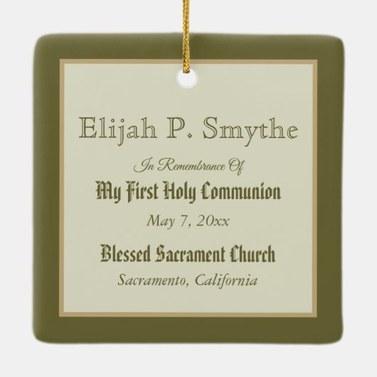 聖餐式を受け取った聖タルシウス(BL 02) セラミックオーナメント (裏面)