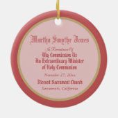 聖餐式を受け取った聖タルシウス(BL 02) セラミックオーナメント (裏面)