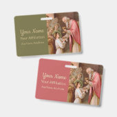 聖餐式を受け取った聖タルシウス(BL 02) バッジ (正面＆裏面)