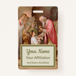 聖餐式を受け取った聖タルシウス(BL 02) バッジ