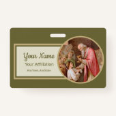 聖餐式を受け取った聖タルシウス(BL 02) バッジ (裏面)