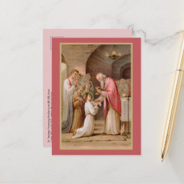 聖餐式を受け取った聖タルシウス(BL 02) ポストカード