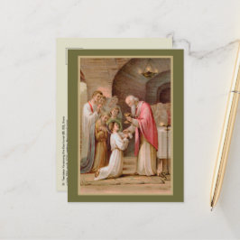 聖餐式を受け取った聖タルシウス(BL 02) ポストカード